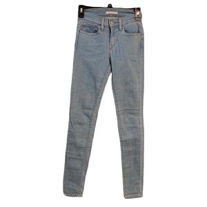 Levi's 710 Super Skinny- Dotted blue Skinny Jeans